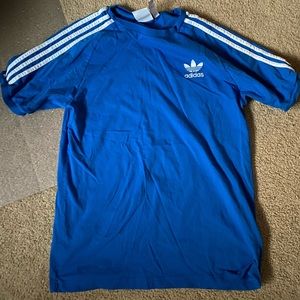 Blue adidas originals shirt